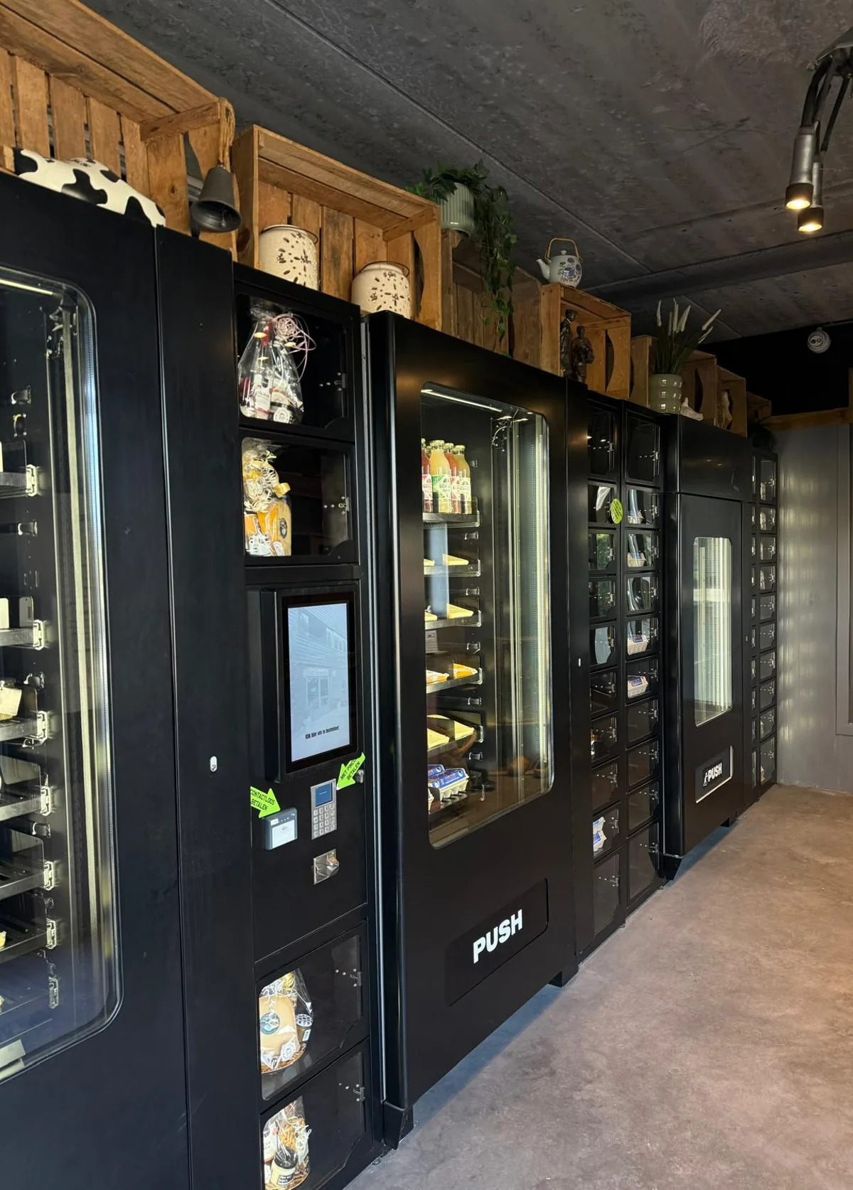 Een blik in de boerderijwinkel